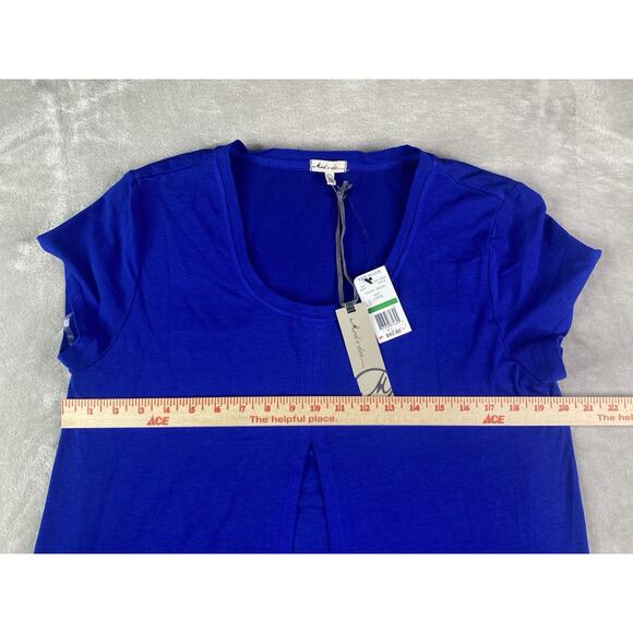 Mod-o-doc Large Cotton Modal Spandex Jersey Flyaway Layered T-Shirt Dress NWT - Picture 14 of 15